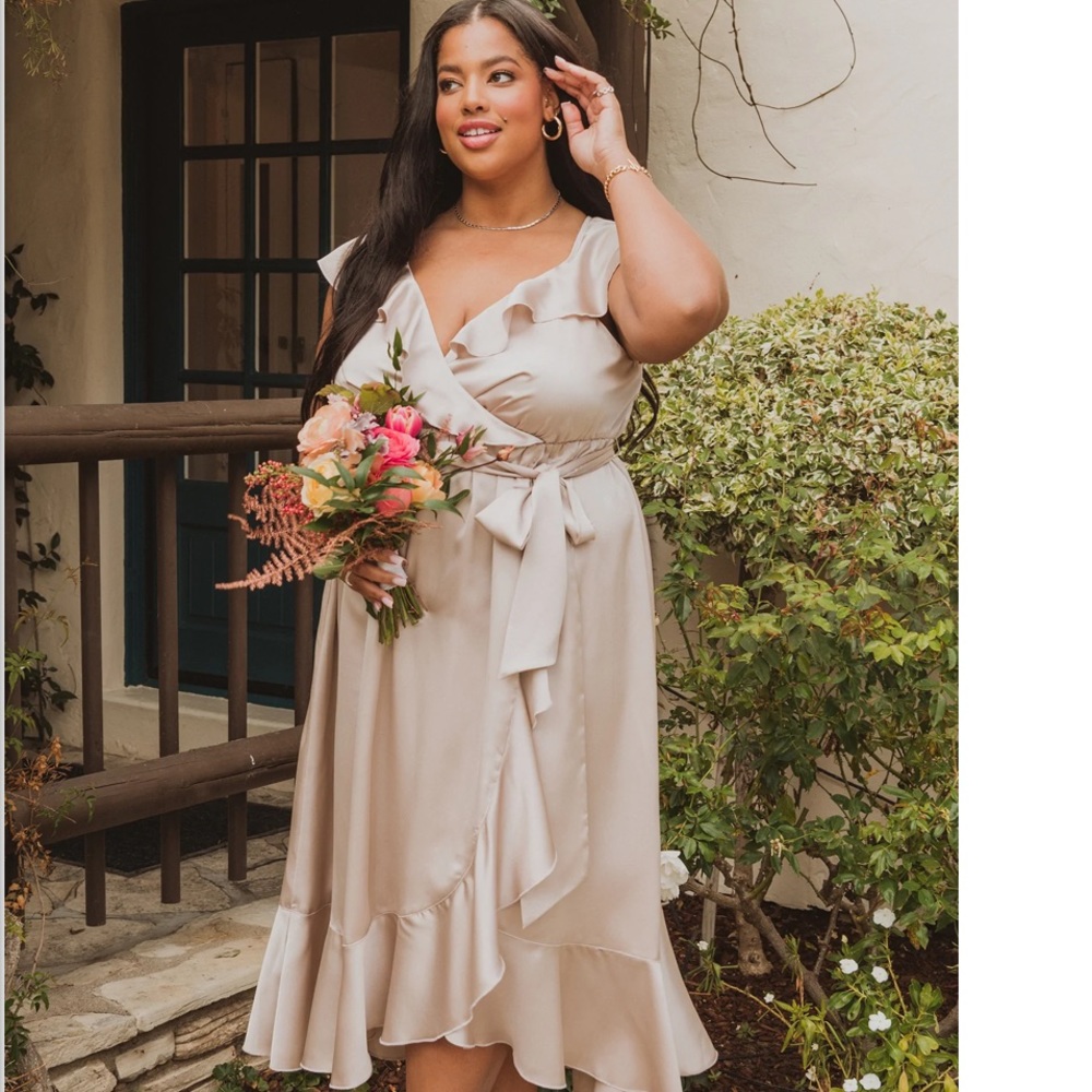 Show Me Your Mumu Samantha Ruffle Wrap Dress